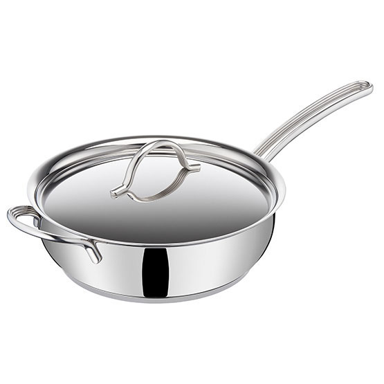 Armonia Casseruola semifonda a manico lungo/maniglia con coperchio Ø cm 26