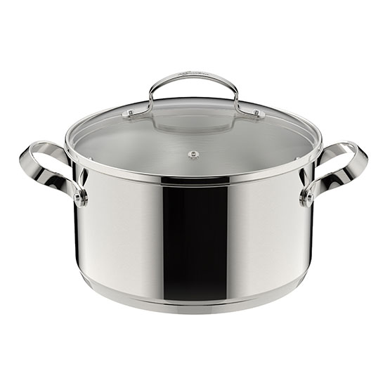 Icona  Casseruola fonda 2 maniglie con coperchio Ø cm 16