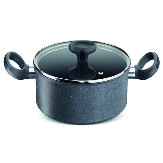 Cucina Leggera Casseruola fonda 2 maniglie con coperchio Ø cm 26