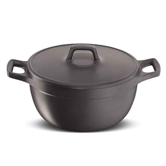 Cooking Fusion Casseruola fonda a due maniglie con coperchio Ø cm 24