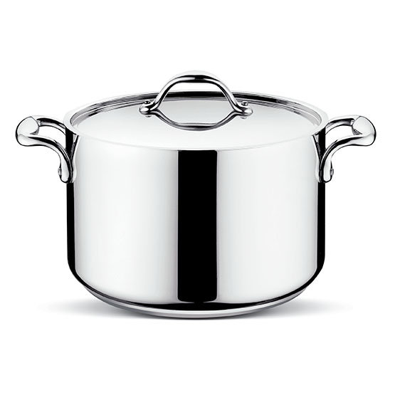 Accademia Five Ply Pentola con coperchio Ø cm 20